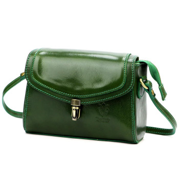 Kožená kabelka Florence zelená KZ55891
