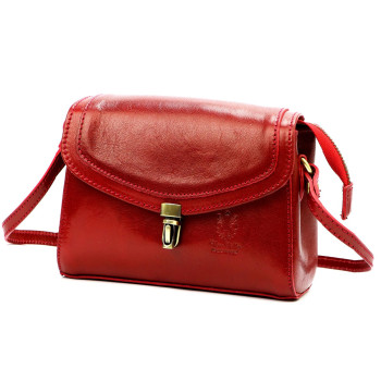 Kožená kabelka Florence červená KZ55893