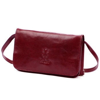 Kožená kabelka Florence vínová KZ55826