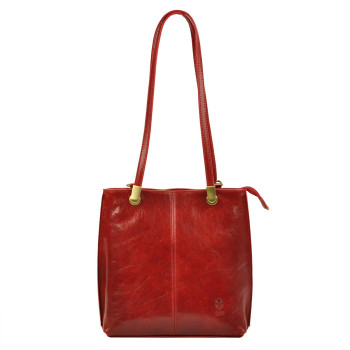 Kožená kabelka Florence červená KZ37193