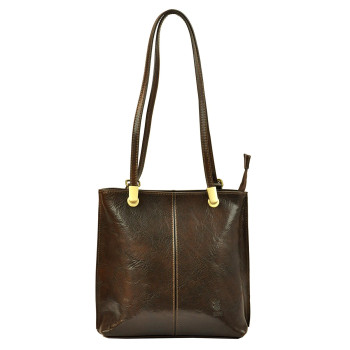 Kožená kabelka Florence hnedá KZ37194