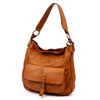 Kožená kabelka VS hnedá KZ56037