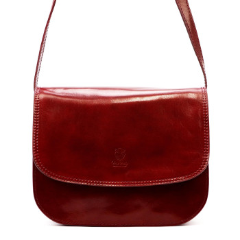 Kožená kabelka Florence vínová KZ56044