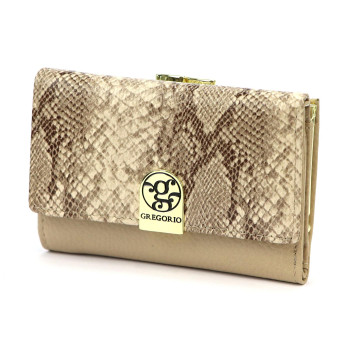 Dámska kožená peňaženka Gregorio béžová KZ55209