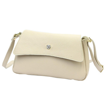 Kožená kabelka Gregorio béžová KZ56182