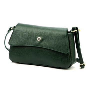 Kožená kabelka Gregorio zelená KZ56184