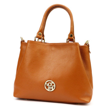 Kožená kabelka Gregorio hnedá KZ56190