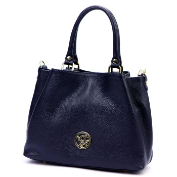 Kožená kabelka Gregorio modrá KZ56193