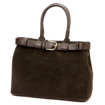 Kožená kabelka Luka hnedá KZ55885