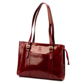 Kožená kabelka Florence vínová KZ56223