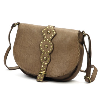 Kožená kabelka VS taupe KZ56176