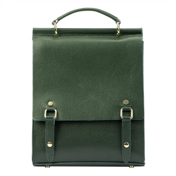 Dámsky kožený batoh Luka zelený (KZ38203) 8l