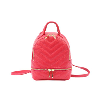 Dámsky kožený batoh Luka červený (KZ51073) 3,5l