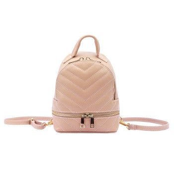 Dámsky kožený batoh Luka ružový KZ51078