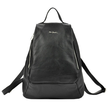 Dámsky kožený batoh Pierre Cardin čierny (KZ39823) 14l
