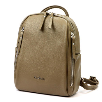Dámsky kožený batoh Pierre Cardin béžový (KZ56510) 8l