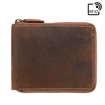 Značková pánska kožená peňaženka so zipsom - Visconti (KPPN483)