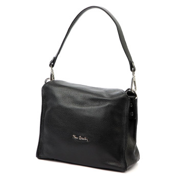 Kožená kabelka Pierre Cardin čierna KZ56482