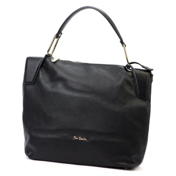 Kožená kabelka Pierre Cardin čierna KZ56423