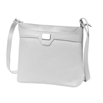 Kožená kabelka Luka sivá KZ56561