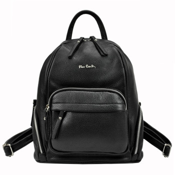 Dámsky kožený batoh Pierre Cardin čierny (KZ36427) 11l