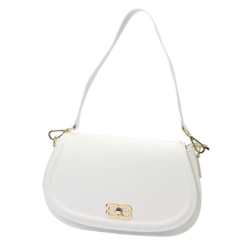 Kožená kabelka Luka biela KZ56634