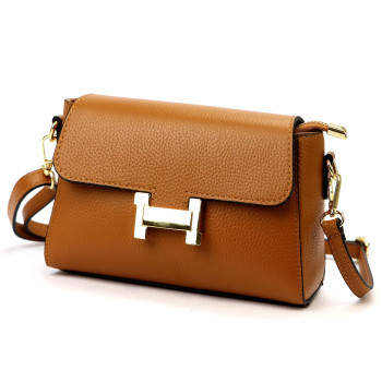 Kožená kabelka Luka hnedá KZ56931