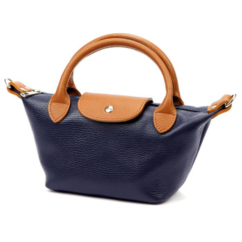 Kožená kabelka Luka modrá KZ57364