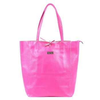 Kožená kabelka MiaMore ružová KZ57269