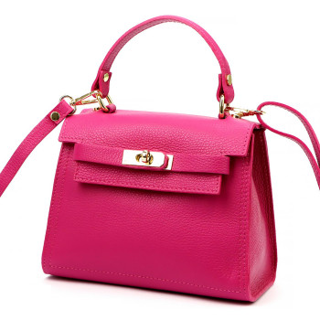 Kožená kabelka Luka fuchsiová KZ57191