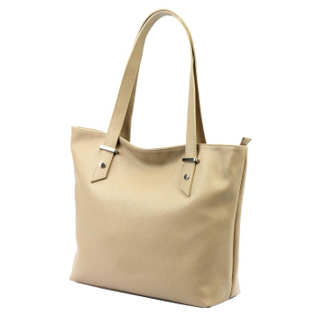 Kožená kabelka Luka béžová KZ57783