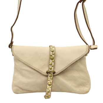 Kožená kabelka VS béžová KZ2247420