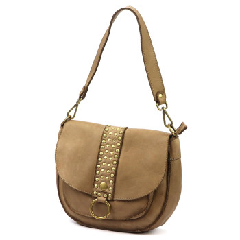 Kožená kabelka VS béžová KZ2258144