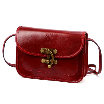 Kožená kabelka Florence červená KZ2258224