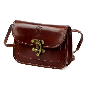 Kožená kabelka Florence hnedá KZ2258225