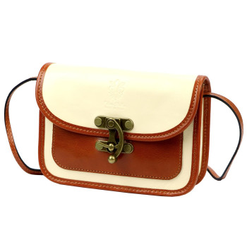 Kožená kabelka Florence hnedá KZ2258226