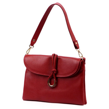 Kožená kabelka Luka vínová KZ2258321