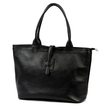 Kožená kabelka Luka čierna KZ2258397