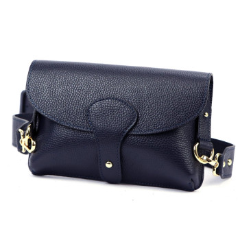 Kožená kabelka Luka modrá KZ2258241