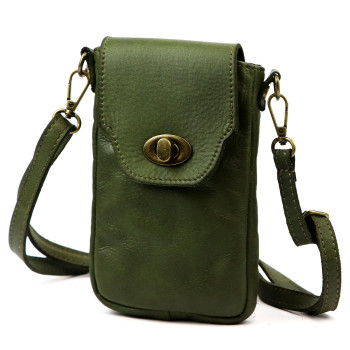 Kožená kabelka VS zelená KZ2258337