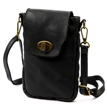 Kožená kabelka VS čierna KZ2258341