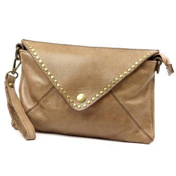 Kožená kabelka VS béžová KZ2258355