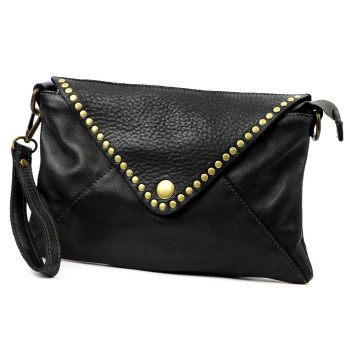 Kožená kabelka VS čierna KZ2258356