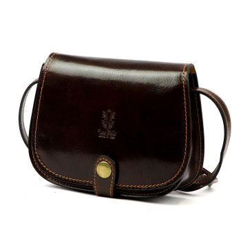 Kožená kabelka Florence hnedá KZ2258362