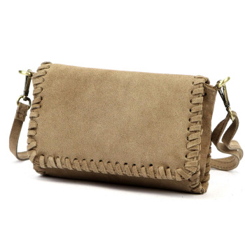 Kožená kabelka Luka béžová KZ2258674