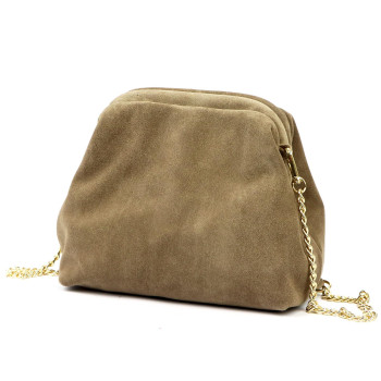 Kožená kabelka Luka béžová KZ2258707