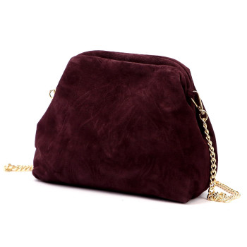 Kožená kabelka Luka vínová KZ2258708