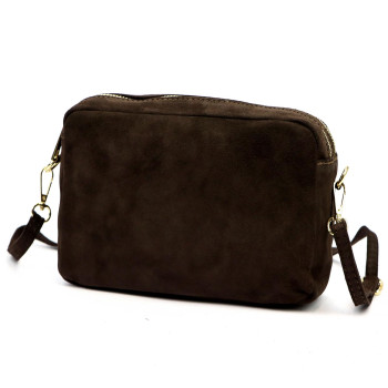 Kožená kabelka Luka hnedá KZ2258719