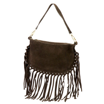 Kožená kabelka Luka hnedá KZ2258751