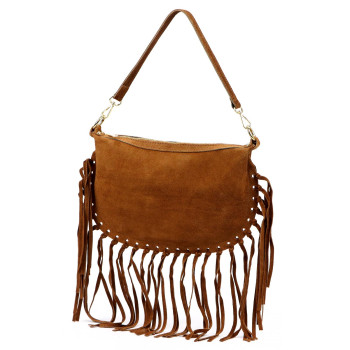 Kožená kabelka Luka hnedá KZ2258753